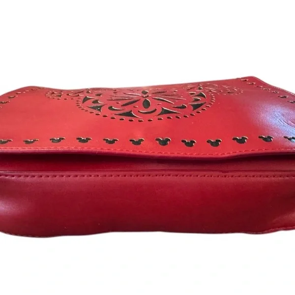 Disney Mickey Mouse Laser Cut Icon Red Crossbody Bag by Very Bradley - Picture 4 of 12